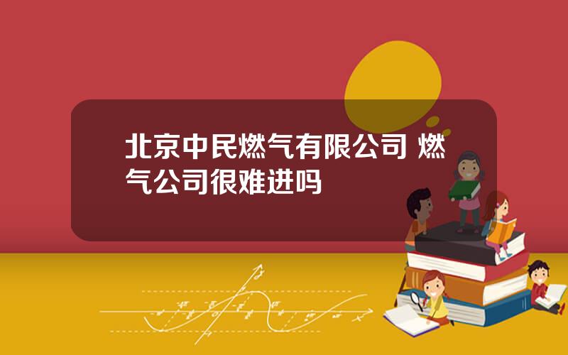 北京中民燃气有限公司 燃气公司很难进吗